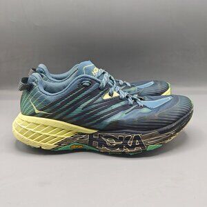 Hoka One One Speedgoat 4 Womens Shoes Sneakers Trail Running 1106527 PBLG Sz 6.5